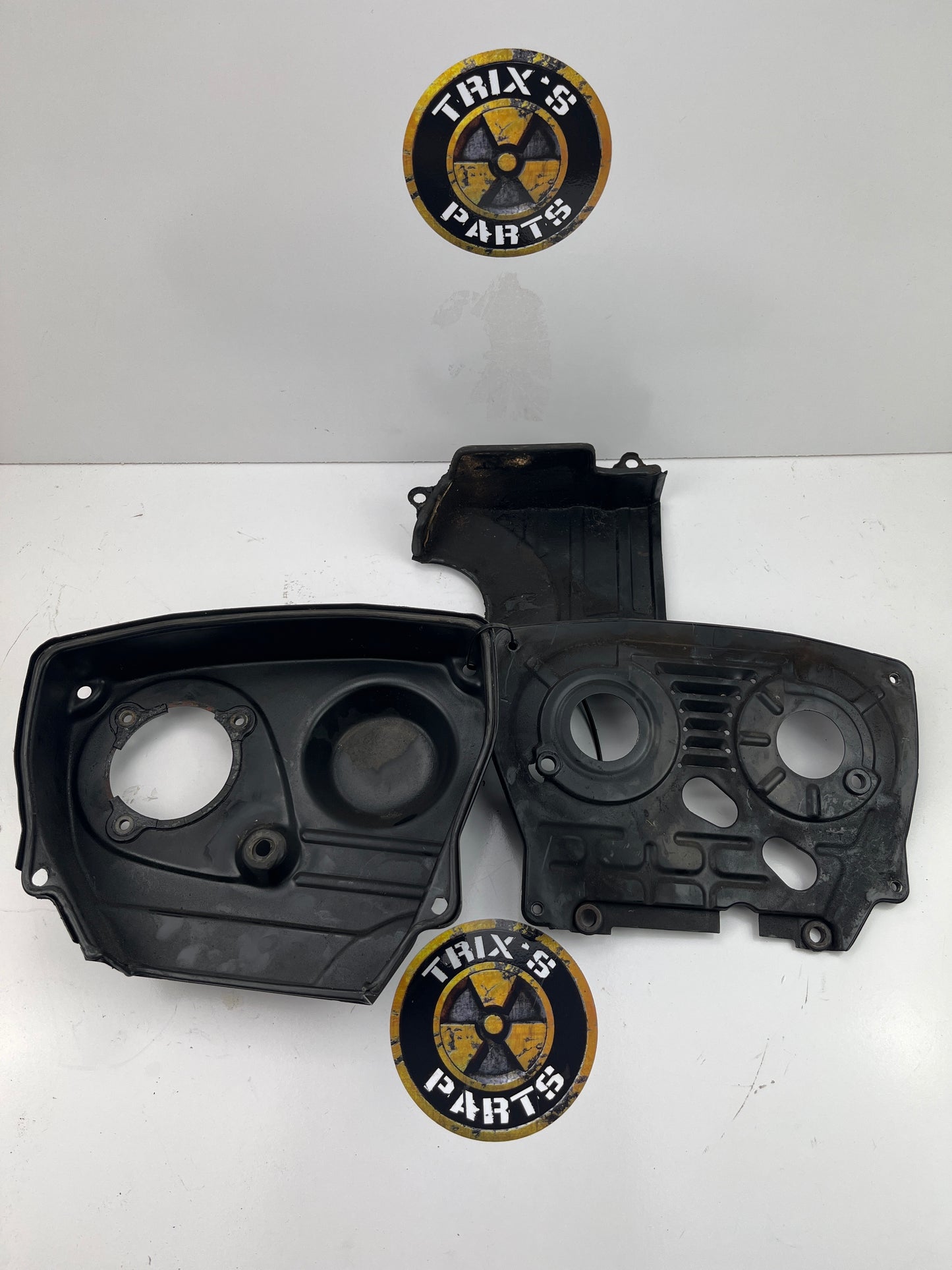 RB25 Set of Timing Cover Backing Plate, Front Cover And Lower Cover