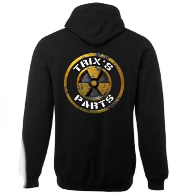 Trix's Parts Fleece Hoodie - Black or Grey- Various Sizes Available